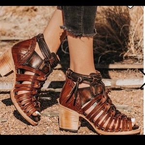 Free birds block heel sandals